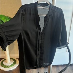 Ann Taylor Classic Black Blouse